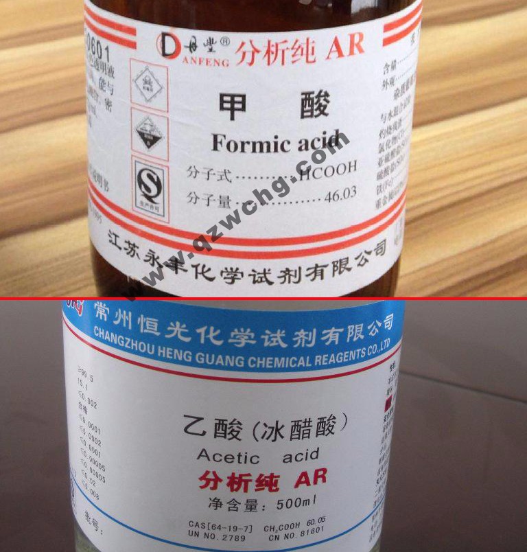 蟻酸，乙酸，甲酸，醋酸，冰醋酸，冰乙酸之間的名稱關(guān)系(圖1)